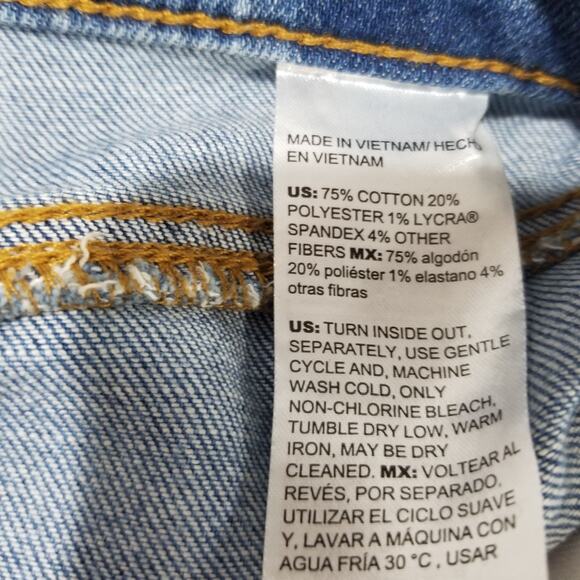 Chicos Jeans Sized 1.5 10R So Slimming Wide Leg Frayed Hem High Rise 570383758 - Picture 8 of 13